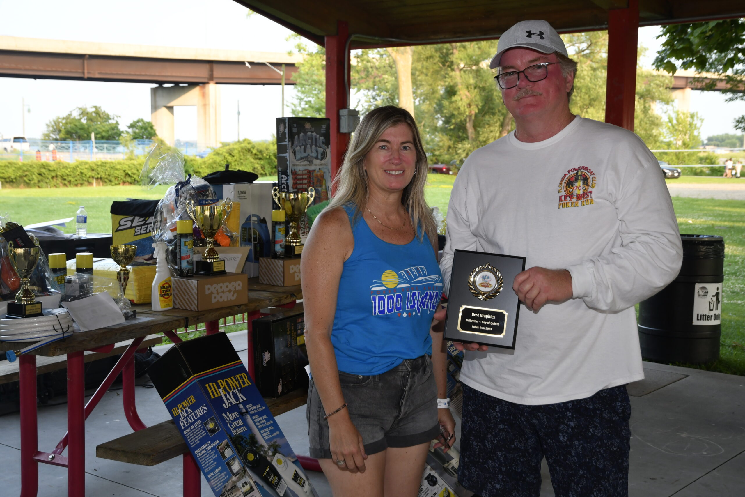 Best Graphics: Brent Taylor in his 36' Doug Wright Catamaran.