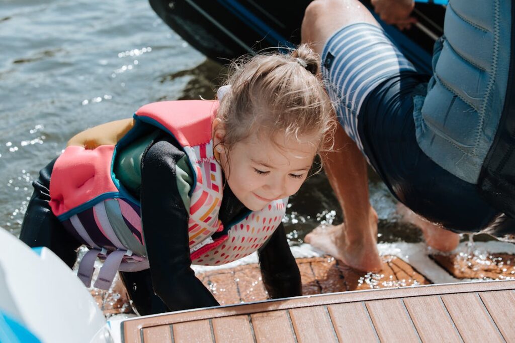 smooth boating with kids