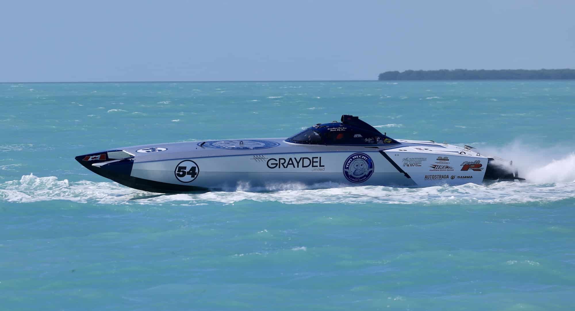 Boating fans will have an opportunity to see the C J Racing Team’s 38 Skater Super Cat on display in the Toronto Offshore North American Championship 2025 booth during the Toronto International Boat Show (TIBS), January 18 – 28, 2025, at the Enercare Centre at Exhibition Place in Toronto.