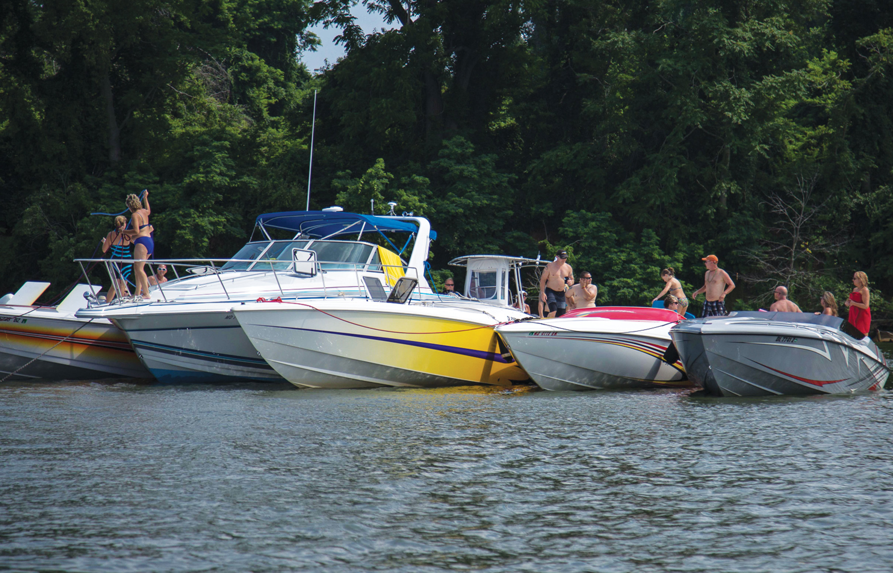 cruising together as a group