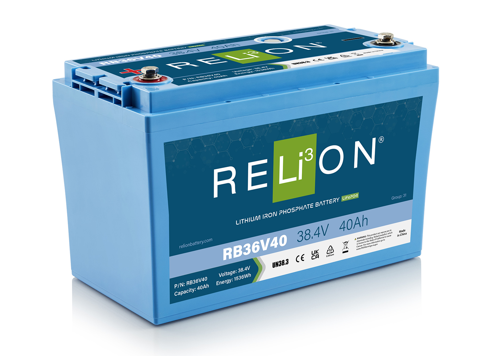 Boating Gear - RELiON RB36V40 Lithium Battery