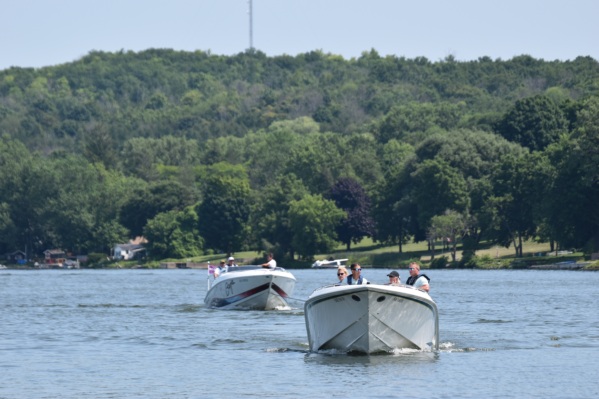 towing a boat